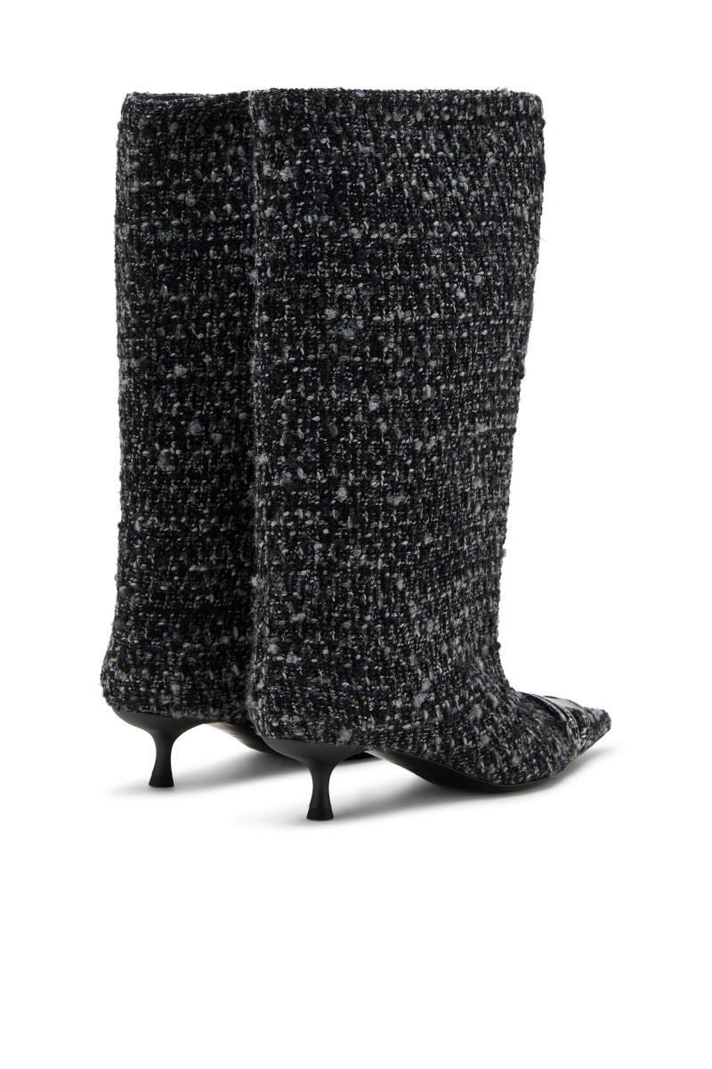 Čižmy Diesel Venus D-Venus 40 Kb Tube Boots Black/Light Ecru