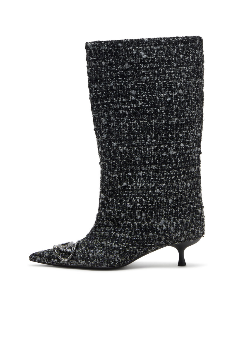 Čižmy Diesel Venus D-Venus 40 Kb Tube Boots Black/Light Ecru