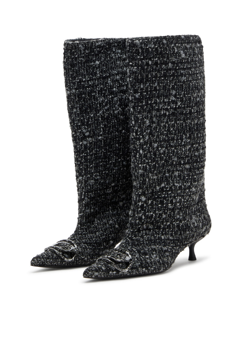 Čižmy Diesel Venus D-Venus 40 Kb Tube Boots Black/Light Ecru