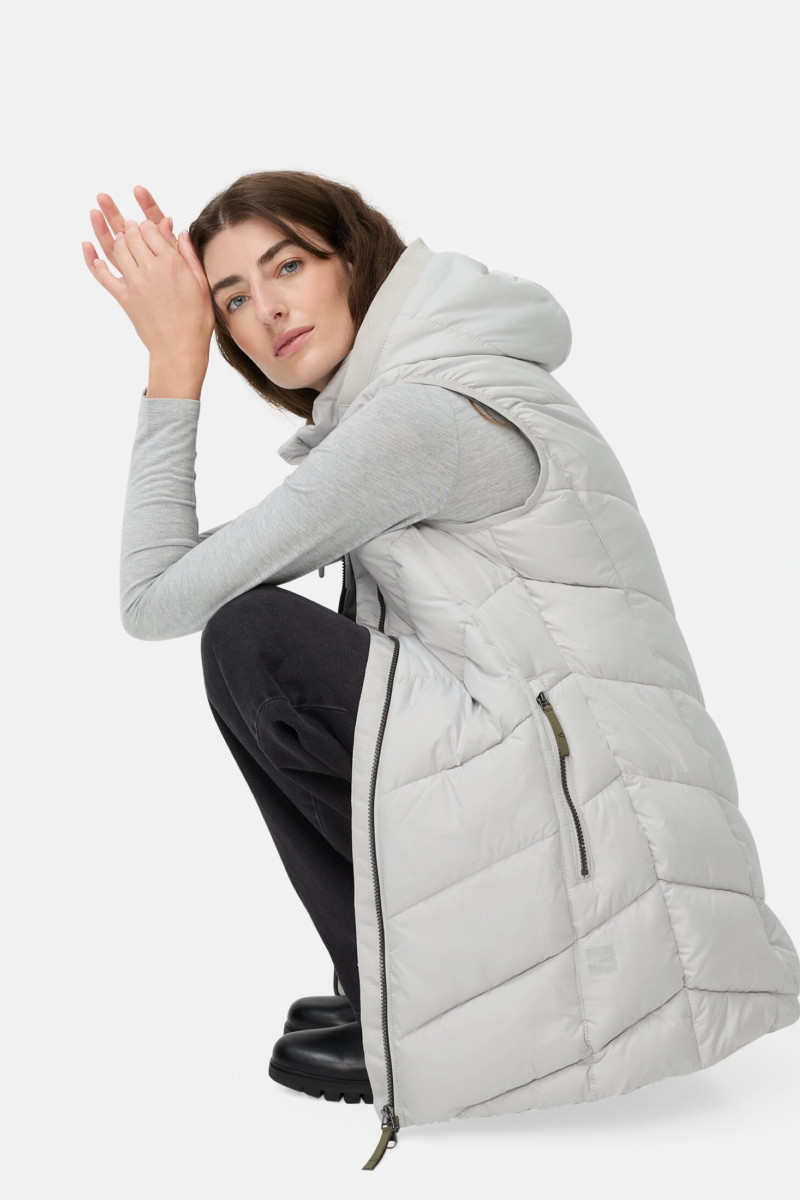 Vesta Camel Active Vest Grey Melange Check