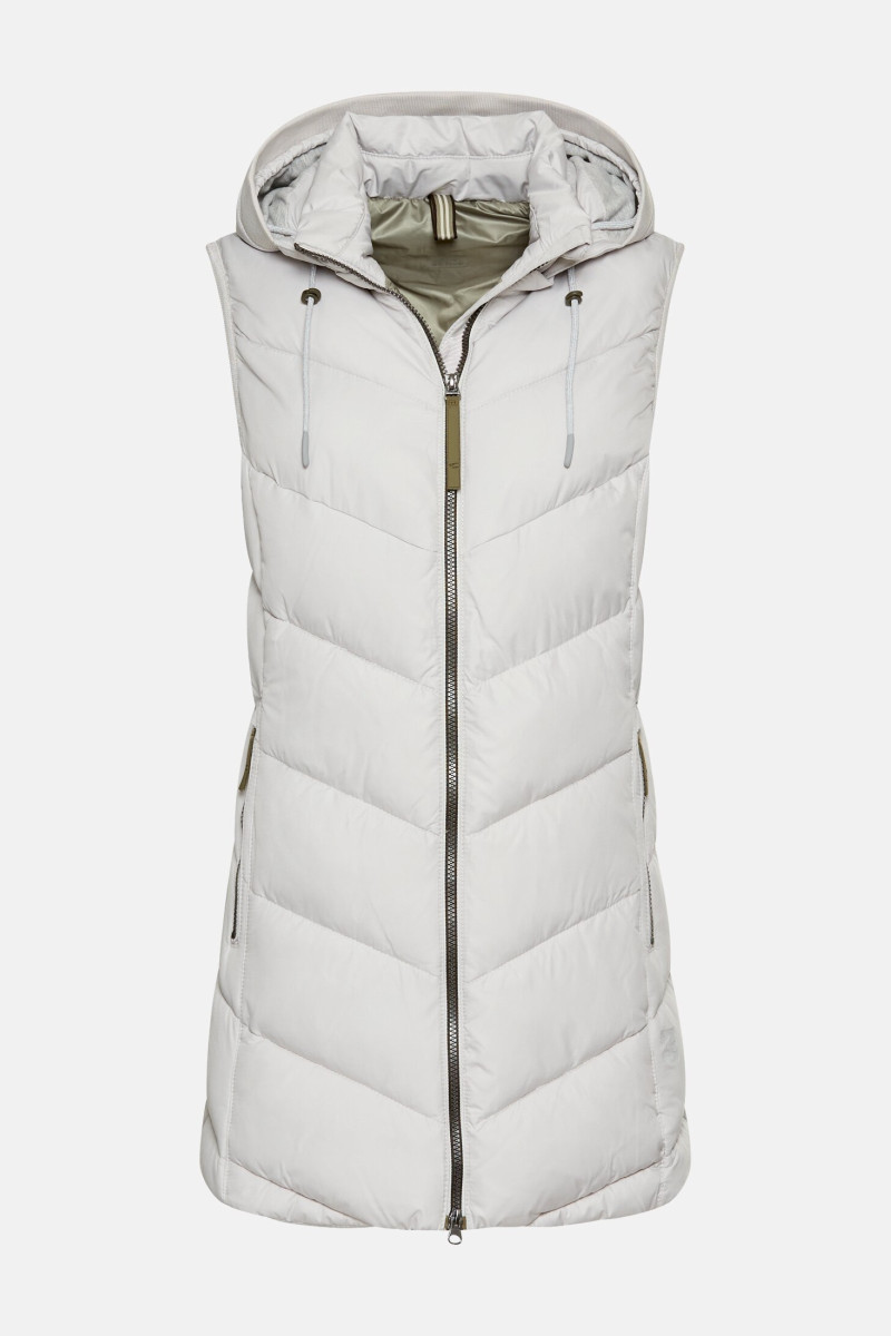 Vesta Camel Active Vest Grey Melange Check
