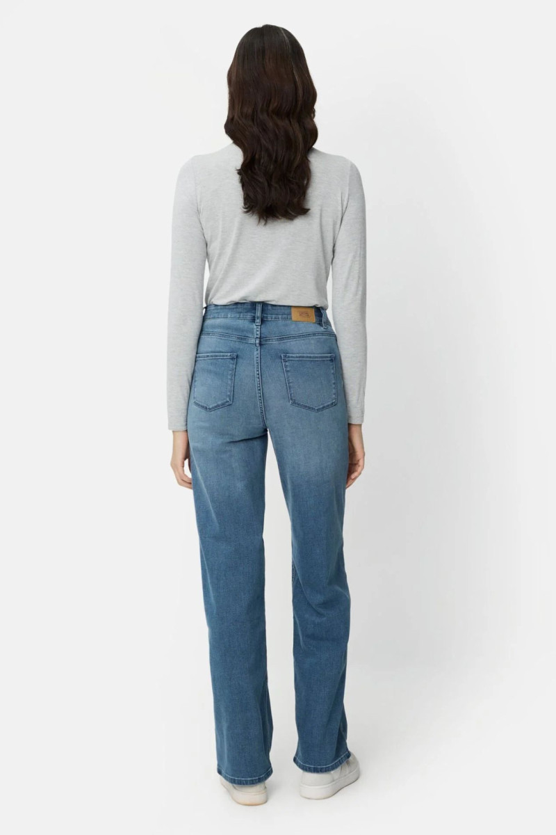 Džínsy Camel Active Wide Leg 5 Pocket Stone Blue