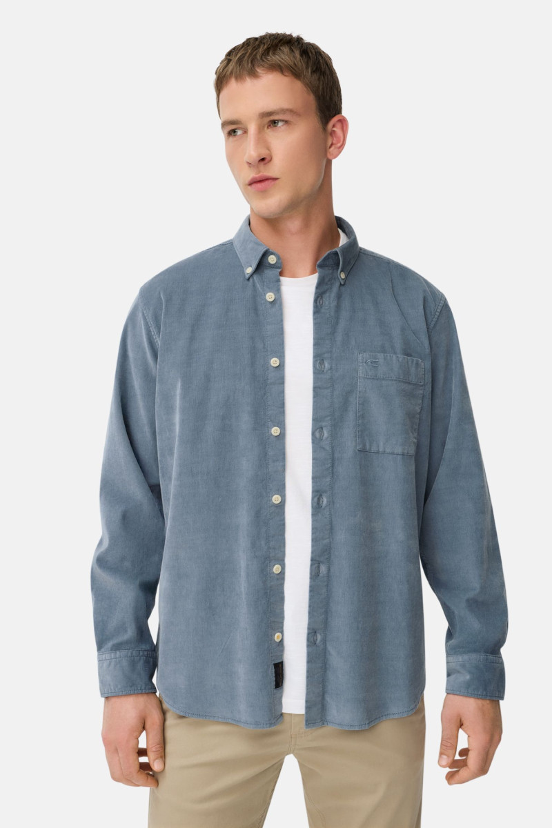 Košeľa Camel Active Longsleeve Shirt Stone Blue