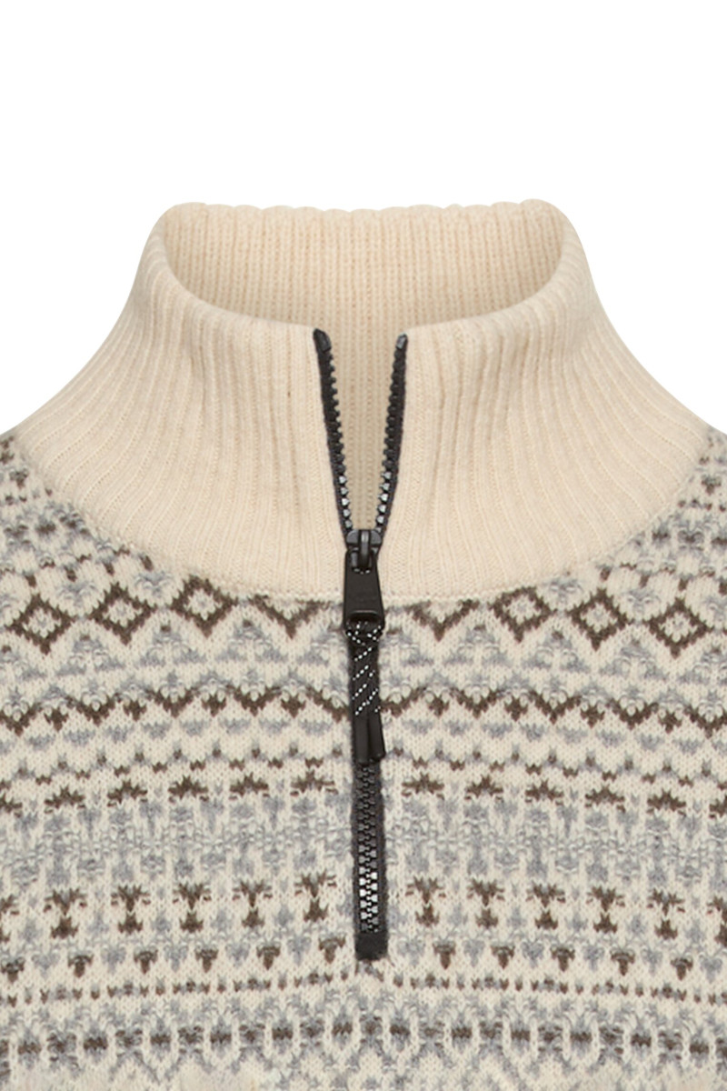 Sveter Camel Active Knitted Troyer Oatmeal