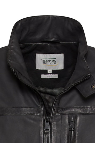 DZSEKI CAMEL ACTIVE LEATHER BLOUSON - Kép 6