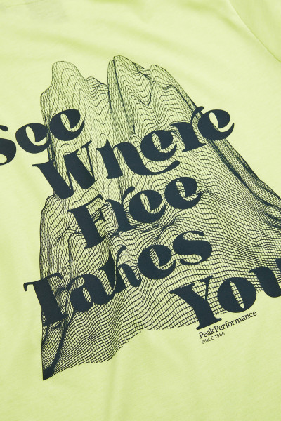 PÓLÓ PEAK PERFORMANCE W EXPLORE GRAPHIC TEE - Kép 4
