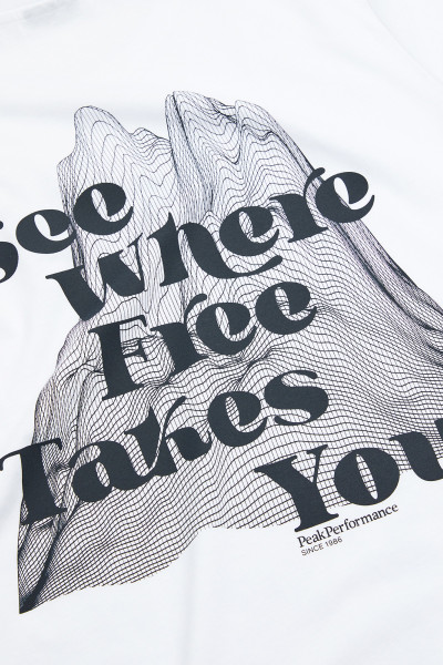 PÓLÓ PEAK PERFORMANCE W EXPLORE GRAPHIC TEE - Kép 4