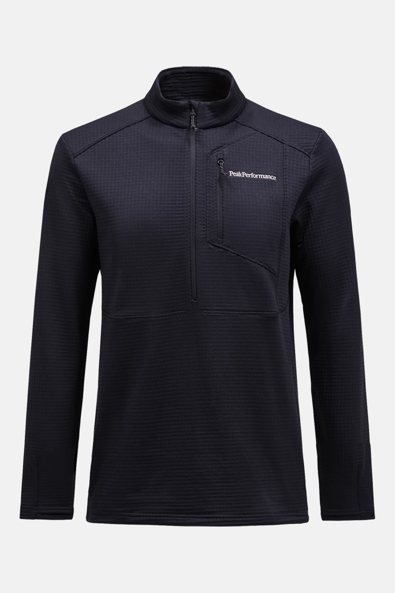 Mikina Peak Performance M Trail Polartec Half Zip Black