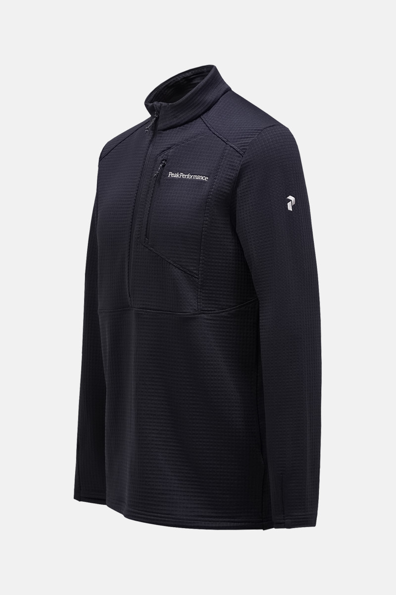 Mikina Peak Performance M Trail Polartec Half Zip Black