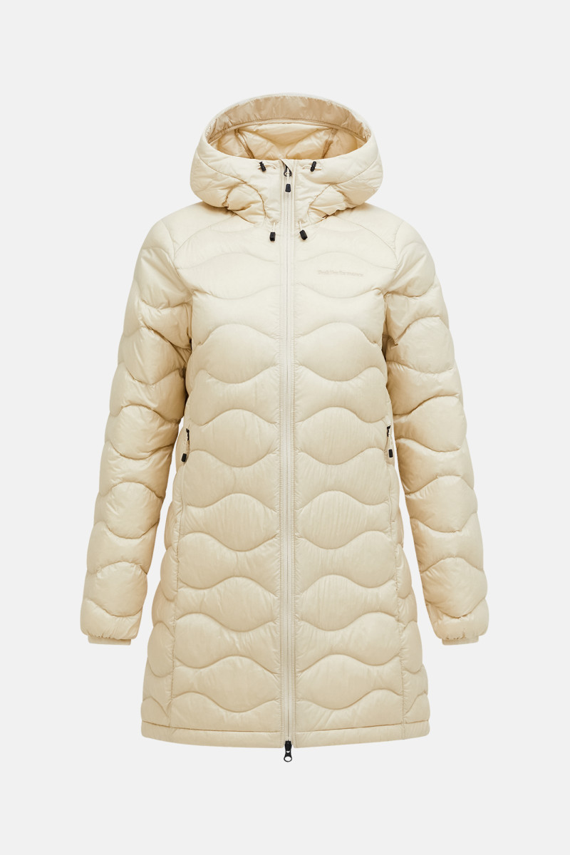Levně Kabát peak performance w helium down parka sand fog