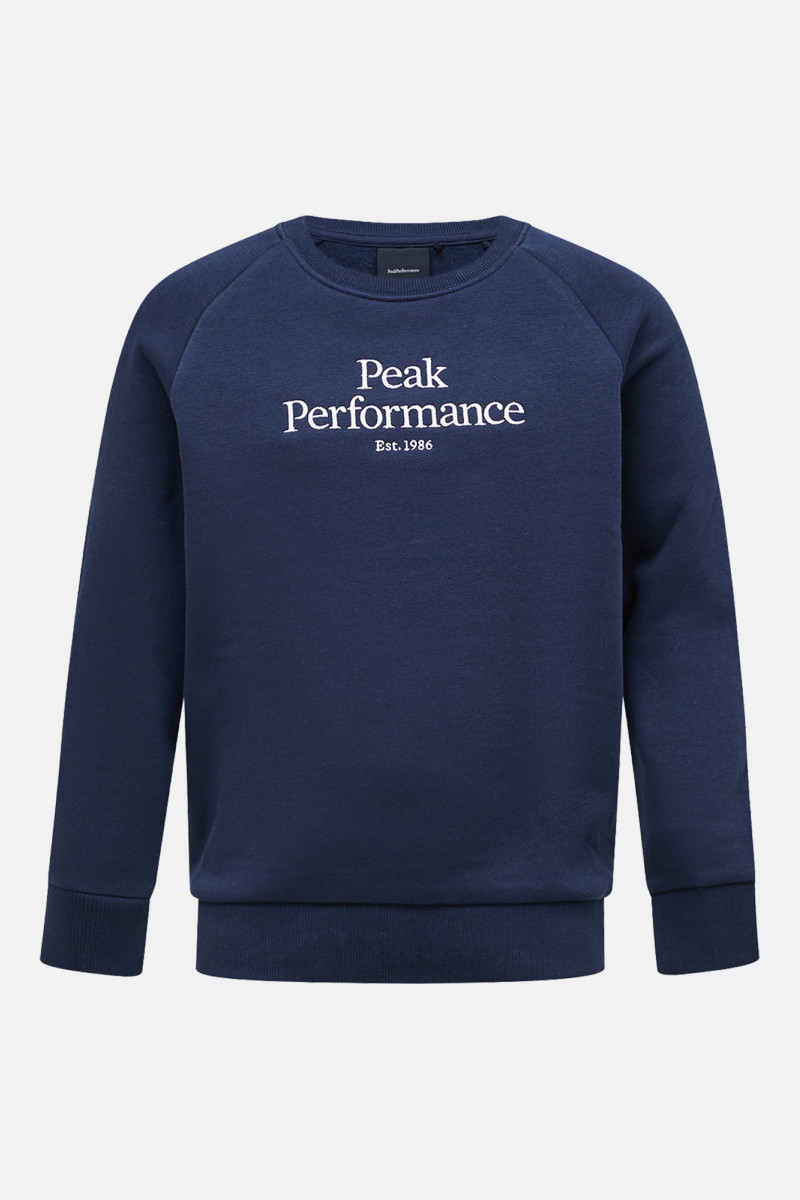 Melegítő Felső Peak Performance Jr Original Crew Blue Shadow