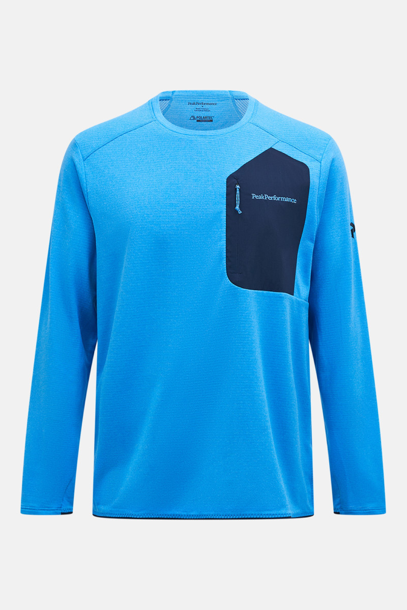 Levně Mikina peak performance m freelight polartec grid azure ascent