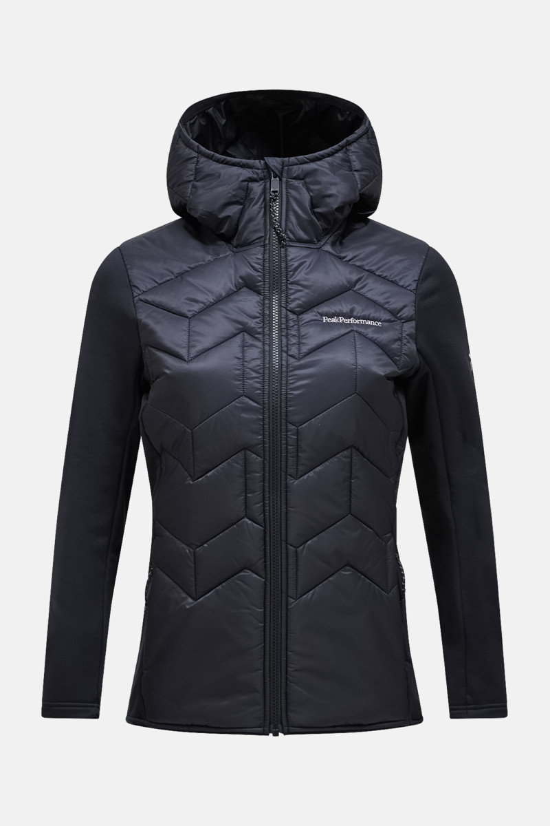 Levně Bunda peak performance w elevate liner hybrid ho black