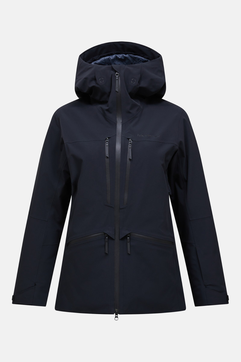 Levně Bunda peak performance w whitelight apx jacket black