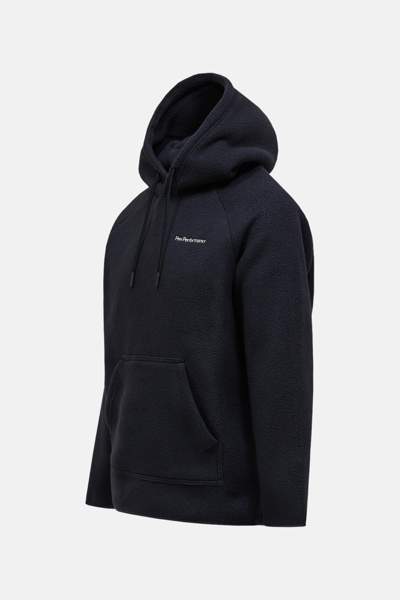 Mikina Peak Performance M Fleece Hood Black