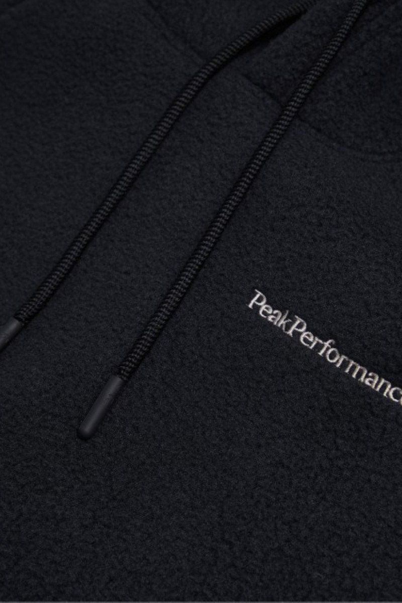 Mikina Peak Performance M Fleece Hood Black