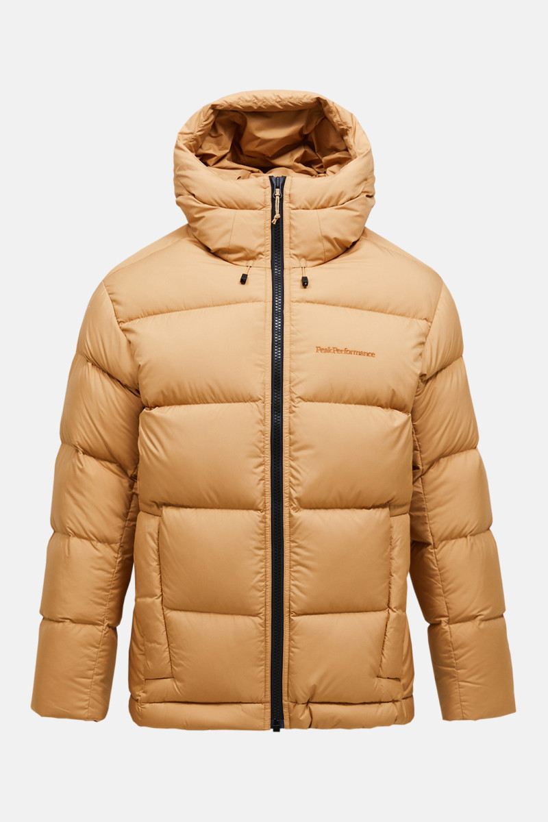 Levně Bunda peak performance m rivel down jacket sierra sand