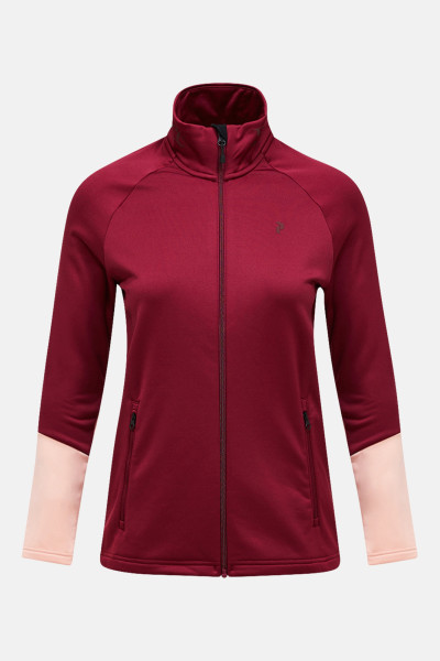 MELEGÍTŐ FELSŐ PEAK PERFORMANCE W RIDER ESSENTIALS ZIP JAUE SHADOW - Kép 1