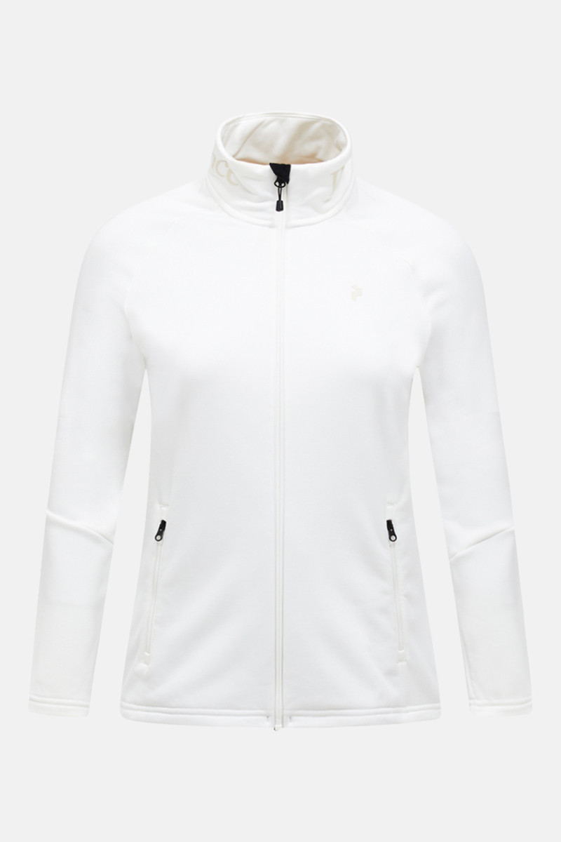 Mikina Peak Performance W Rider Essentials Zip Jaue Shadow Offwhite