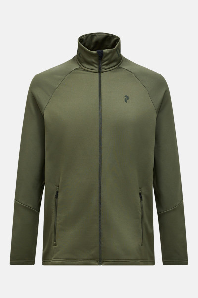 MIKINA PEAK PERFORMANCE M RIDER ESSENTIALS ZIP JAUE SHADOW - Fotografia č. 1