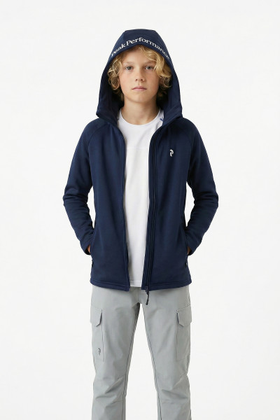 MIKINA PEAK PERFORMANCE JR RIDER ESSENTIALS ZIP HUE SHADOW - Fotografia č. 1