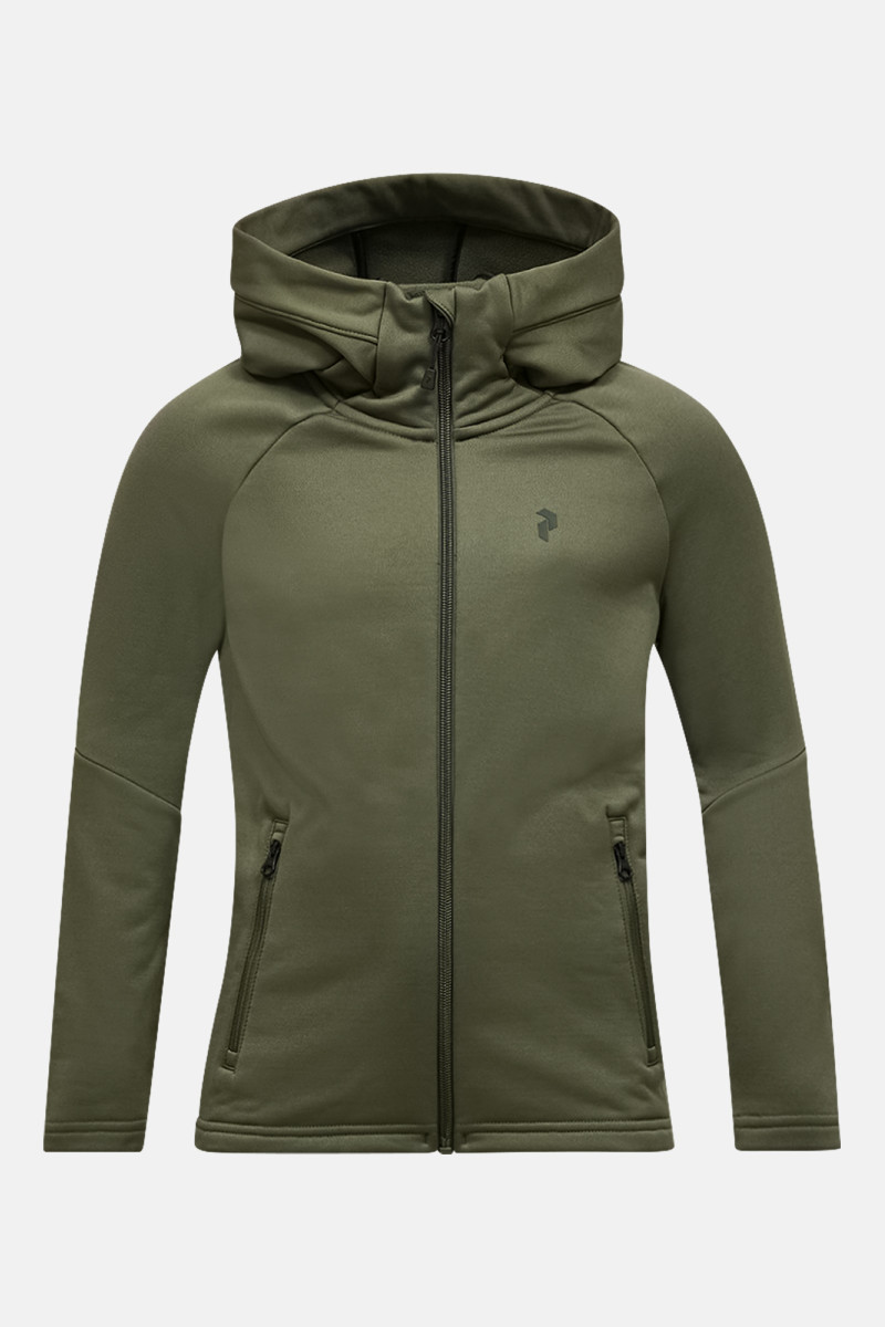 Melegítő Felső Peak Performance Jr Rider Essentials Zip Hue Shadow Pine Needle