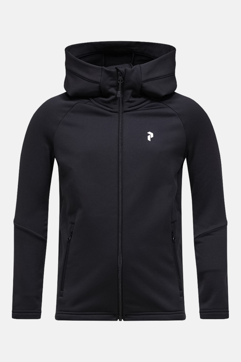 Melegítő Felső Peak Performance Jr Rider Essentials Zip Hue Shadow Black