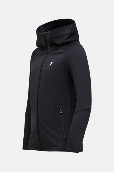 MELEGÍTŐ FELSŐ PEAK PERFORMANCE JR RIDER ESSENTIALS ZIP HUE SHADOW - Kép 2