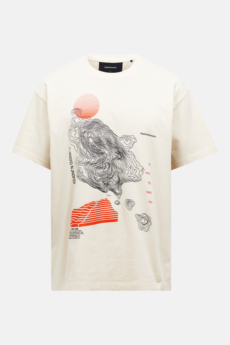 Póló Peak Performance M Graphic Tee Sand Fog