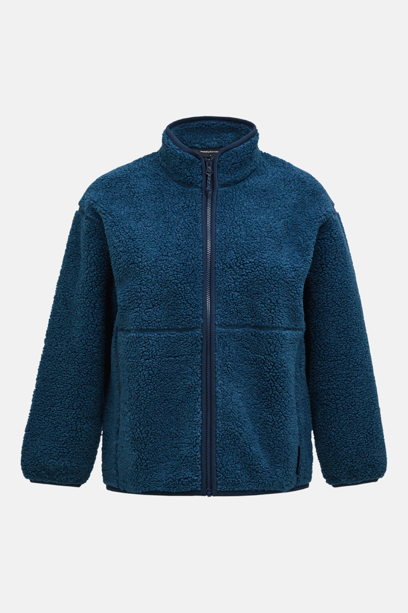 Levně Mikina peak performance w solid pile jacket mountain lake
