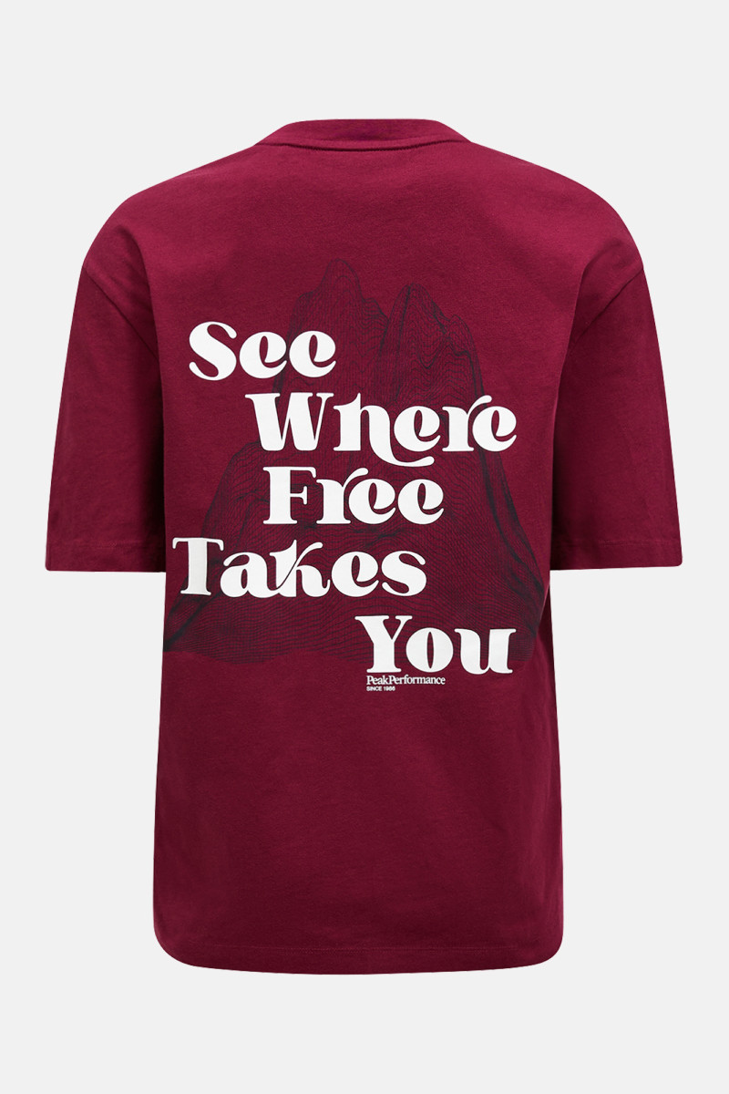 Tričko Peak Performance W Graphic Tee Vertical Zenith