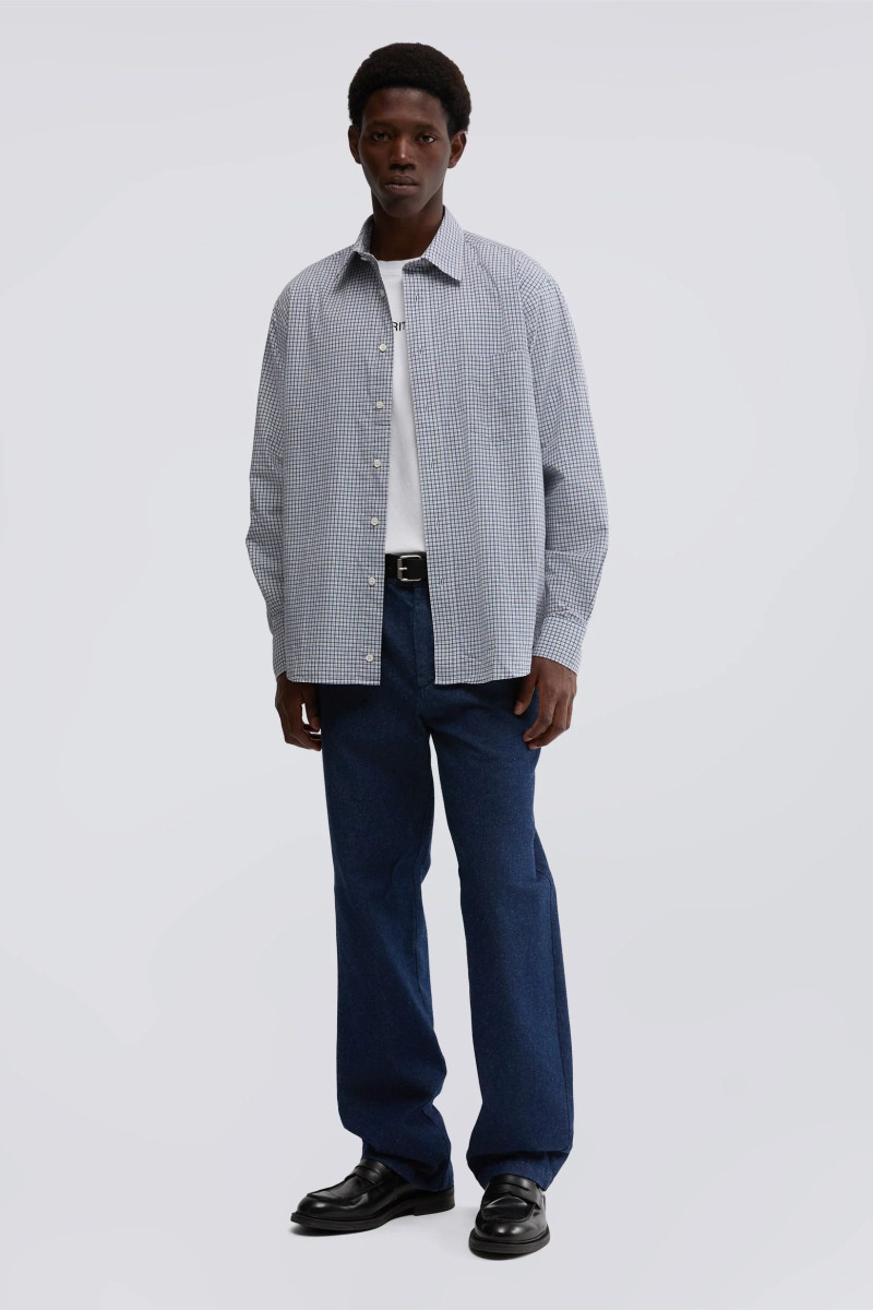 Ing Aspesi Camicia Fred Check Bluette
