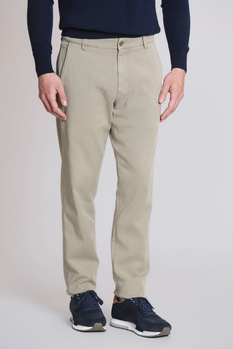 Nohavice Aspesi Pantalone Regolare Beige