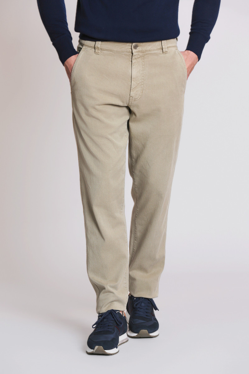 Nohavice Aspesi Pantalone Regolare Beige