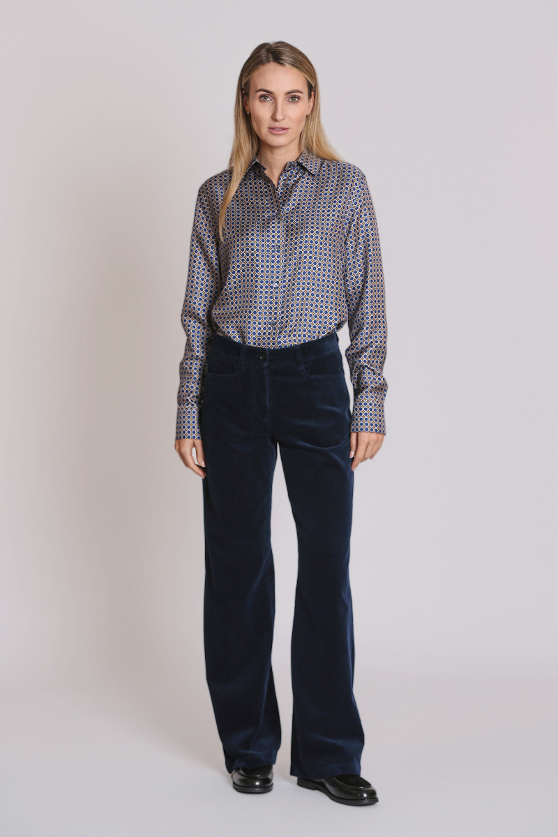 Košeľa Aspesi Camicia Blu/Marrone