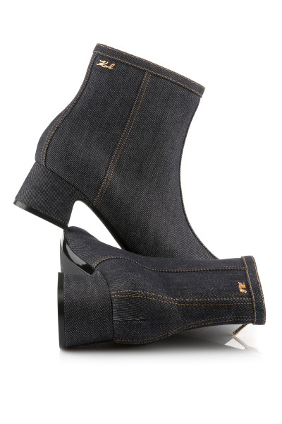 BOKACIPŐ KARL LAGERFELD BONNIE ANKLE ZIP BOOT - Kép 3