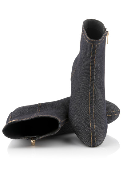 BOKACIPŐ KARL LAGERFELD BONNIE ANKLE ZIP BOOT - Kép 2