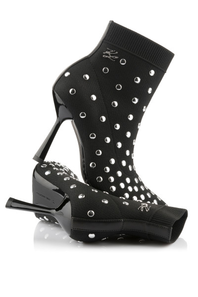 ČLENKOVÁ OBUV KARL LAGERFELD PANDARA STUDS KNIT BOOT - Fotografia č. 1