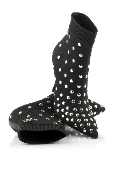 ČLENKOVÁ OBUV KARL LAGERFELD PANDARA STUDS KNIT BOOT - Fotografia č. 2