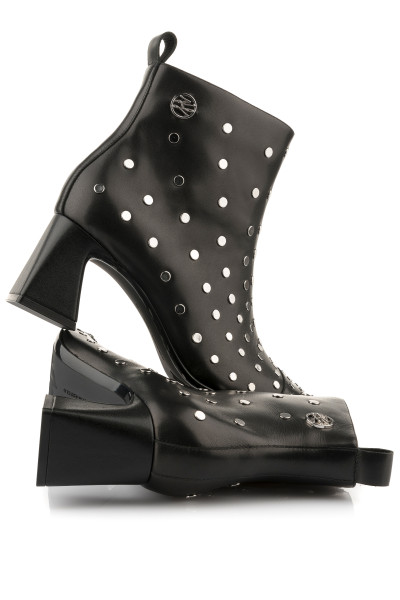 KOTNÍKOVÁ OBUV KARL LAGERFELD BEATA STUDS ANKLE ZIP - Fotografie č. 3