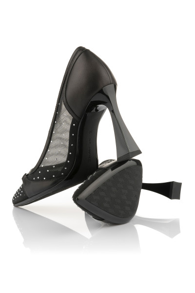 LODIČKY KARL LAGERFELD DEBUTANTE GLITTER MESH PUMP - Fotografie č. 4