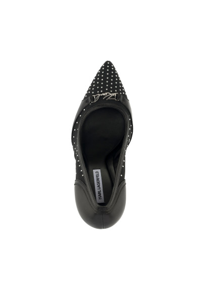 LODIČKY KARL LAGERFELD DEBUTANTE GLITTER MESH PUMP - Fotografie č. 7