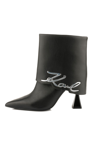 KOTNÍKOVÁ OBUV KARL LAGERFELD DEBUT II FOLD DOWN MIDI BOOT - Fotografie č. 5