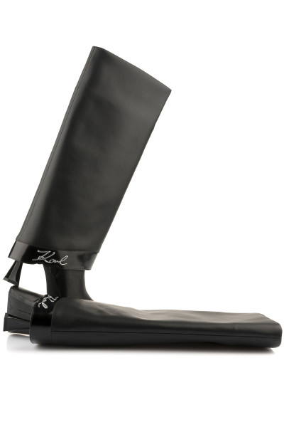CIZMA KARL LAGERFELD DEBUTANTE FOLD DOWN HI LEG BOOT - Kép 3