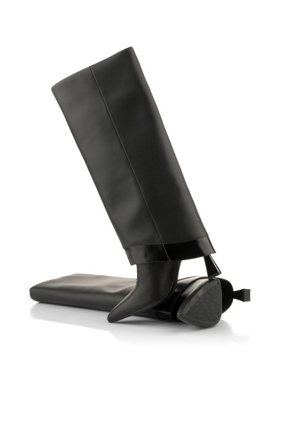 CIZMA KARL LAGERFELD DEBUTANTE FOLD DOWN HI LEG BOOT - Kép 4