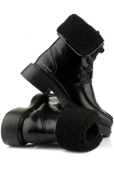 KOTNÍKOVÁ OBUV KARL LAGERFELD MACIE MOC TOE FOLDOVER BOOT - Fotografie č. 1