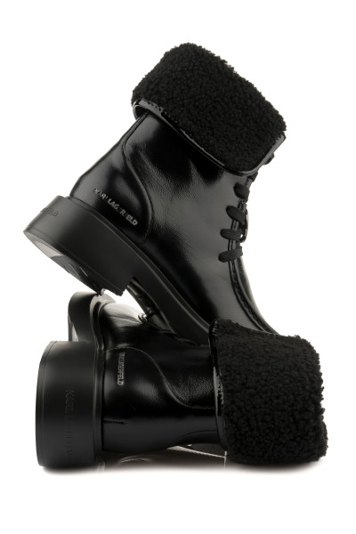 KOTNÍKOVÁ OBUV KARL LAGERFELD MACIE MOC TOE FOLDOVER BOOT - Fotografie č. 3