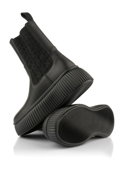 BOKACIPŐ KARL LAGERFELD KREEPER LO KABLE KNIT BOOT - Kép 4