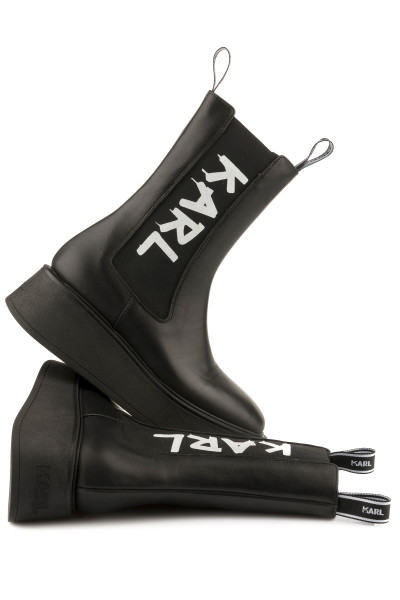 BOKACIPŐ KARL LAGERFELD ZEPHYR MIDI GORE BOOT - Kép 3