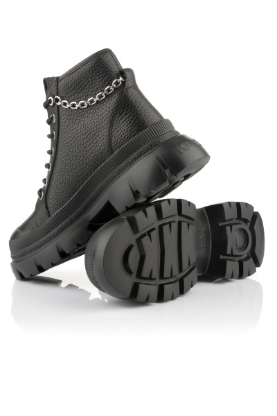 BOKACIPŐ KARL LAGERFELD TREKKA MAX LOCK CHAIN LACE BOOT - Kép 4